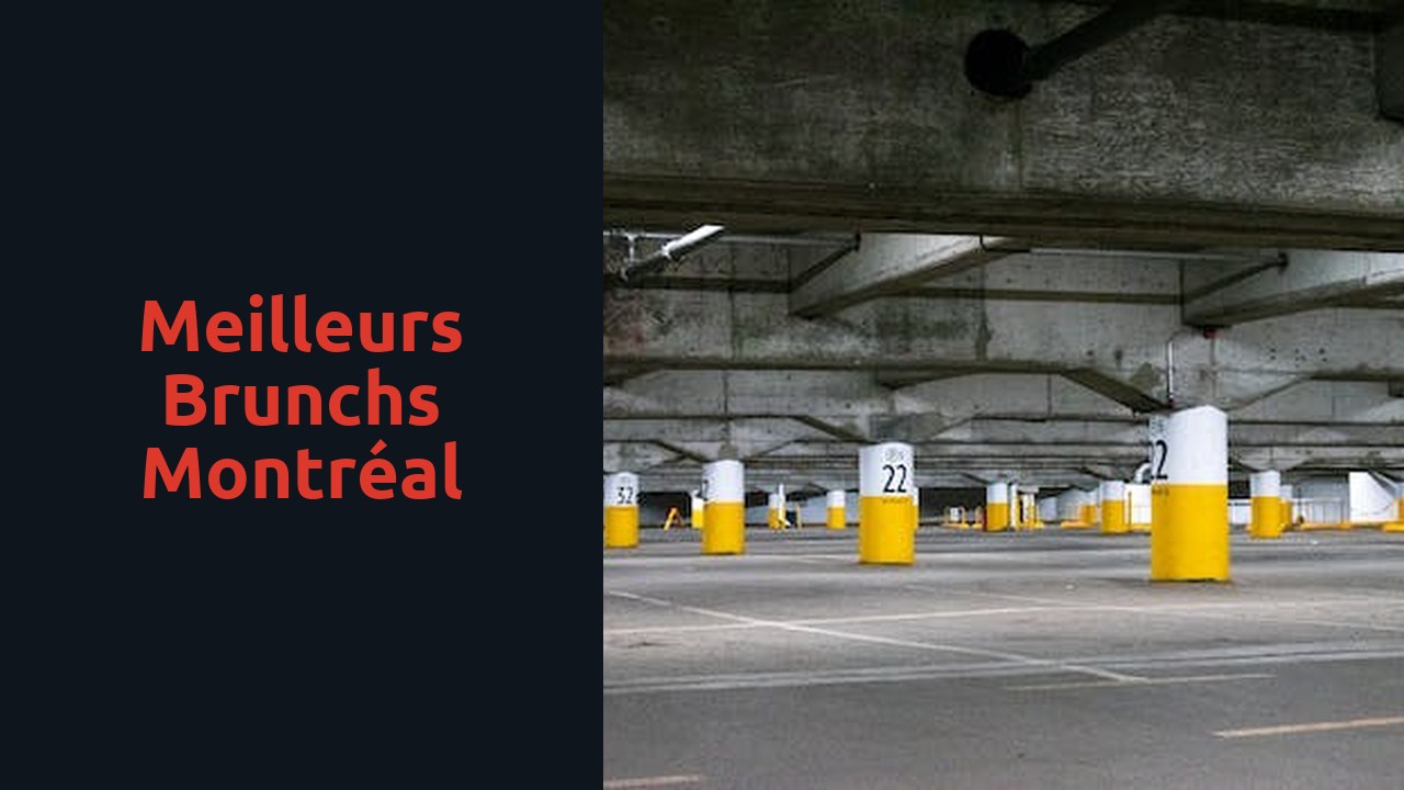 Meilleurs brunchs Montréal