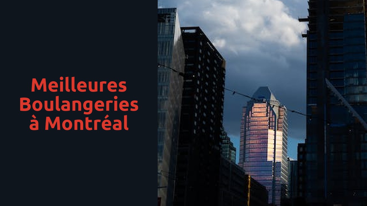 Meilleures boulangeries à Montréal