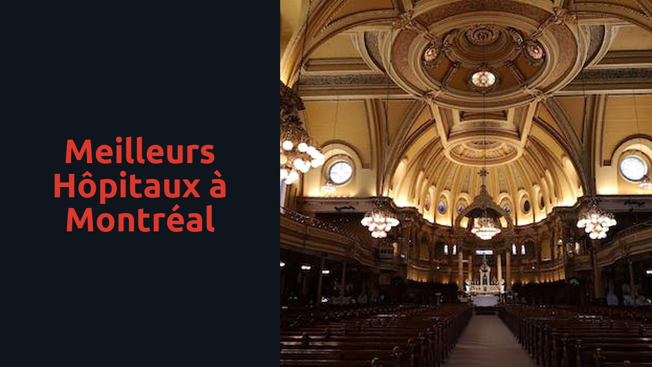 Meilleurs hôpitaux à Montréal